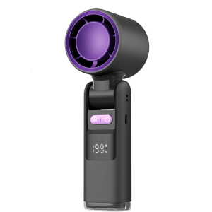 Ngoài trời Quạt cầm tay có thể sạc được không dây Máy thổi khí có thể gập lại mạnh mẽ 4000mAh quạt nhỏ Phất Trần cho văn phòng ngoài trời