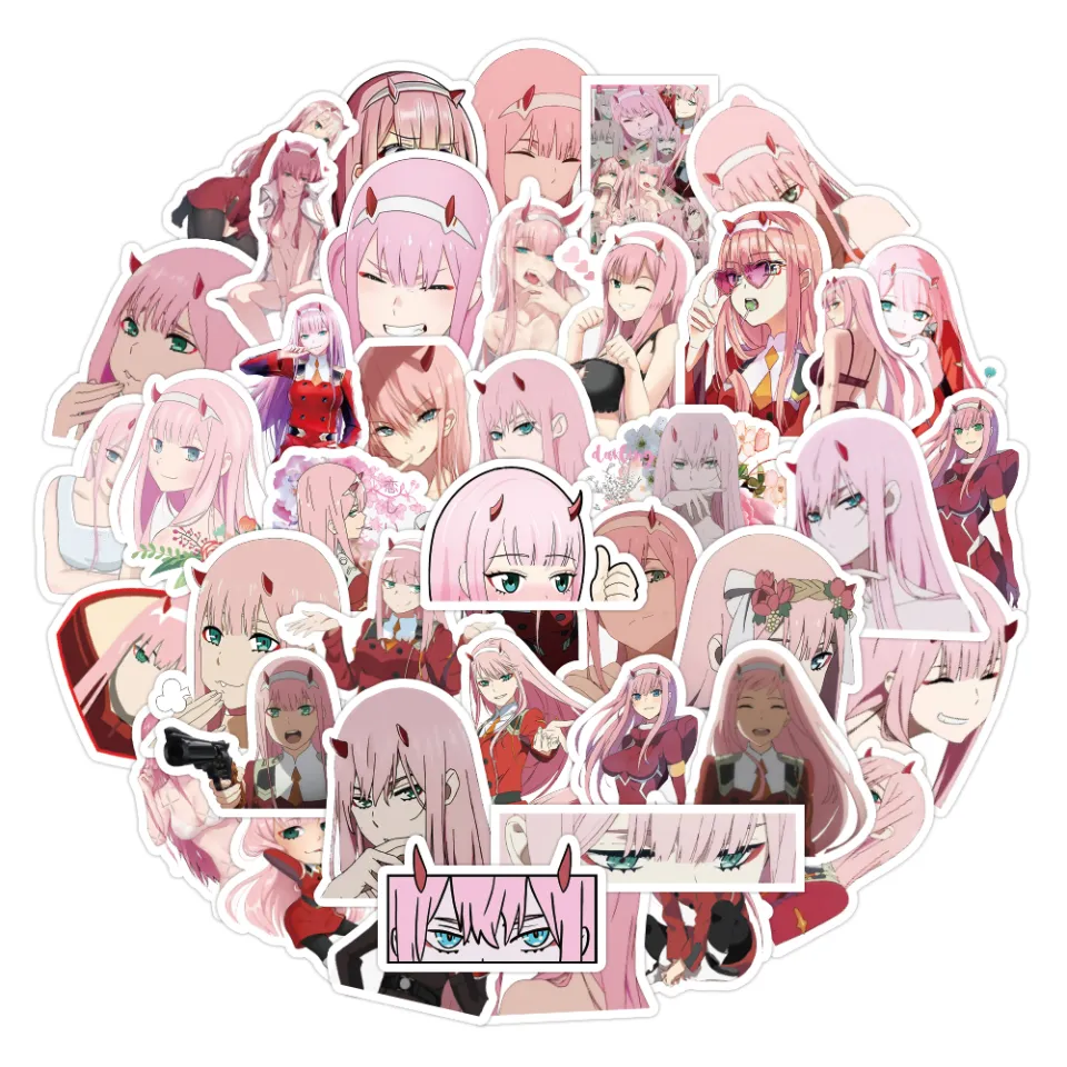 DARLING in the FRANXX - Anime ZERO TWO 02 Stickers 60Pcs DIY Fashion  Waterproof Decals Doodle Stickers BINXX | Lazada PH