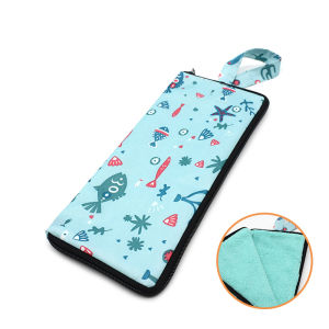 Waterproof Reusable Cover for Foldable Umbrellas | Microfibre Umbrella Pouch Wet Bag | Water Absorbent