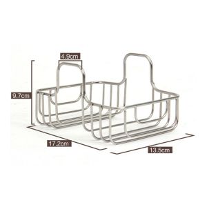 GORGE Hai  Giá đỡ thoát nước bồn rửa chén Thép không gỉ Tiết kiệm không gian Giỏ đựng đồ dùng nhà bếp Tiện lợi Thiết kế treo Giá đỡ miếng bọt biển Trên Bồn Rửa