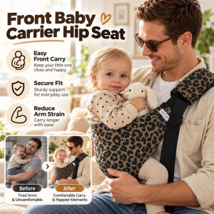 Front Facing Baby Carrier Lightweight Breathable Baby Sling Adjustable Shoulder Strap Infant Carrying Wrap Home Travel Baby Accessories