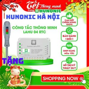 Công Tắc WiFi Thông Minh Hunonic Lahu - Điều Khiển Hẹn Giờ Thiết Bị Điện Từ Xa Trên Điện Thoại