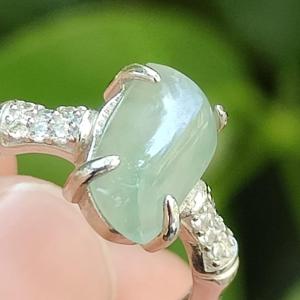 Water Energy Jade Ring 💧- Fluid Adaptability (Sku: s925ring33)