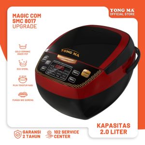 Yong Ma Rice Cooker Digital/ Magic Com Digital 2 Liter 3 in 1 - SMC8017 - FREE ONGKIR Jabodetabek
