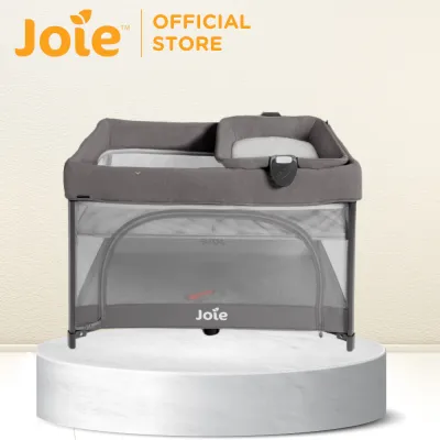 Joie Sesame™ LX One-Hand Fold Playard with Bassinet & Changer Birth up to 30 lb - Thunder