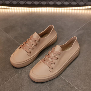 Womens summer rain boots non-slip waterproof flat-soled fashionable versatile student adult work simple water shoes