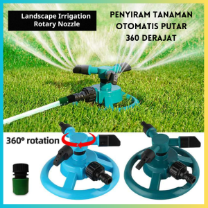 PENGIRIMAN CEPAT COD TaffHOME Penyiram Tanaman Otomatis Putar 360 Derajat 3 Sprinkler Spray / PENYIRAM tanaman otomatis mini rata nyaman di gunakan serbaguna di taman lapangan kebun