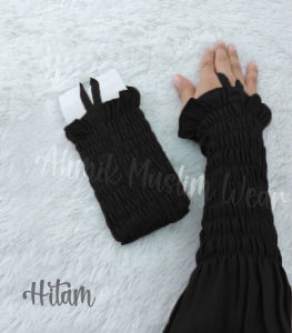 Handsock cincin karet ruffle manset smoke manset tangan serut crinkle airflow