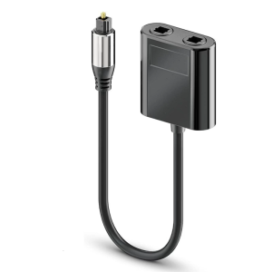 Digital Optical Splitter for Home Theater Television Headphone 1 in 2 Out Optical Fiber Splitter Cable Splitter