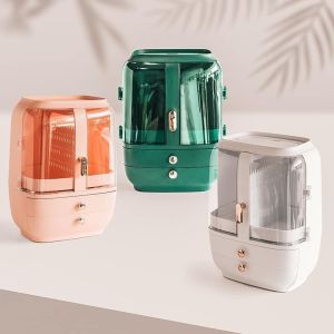 New Japan Style Fashion Portable Makeup Organizer Desktop Cosmetic Storage Box