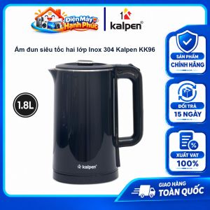 Ấm Đun Siêu Tốc Kalpen KK96 1.8L - Ruột Inox 304 Cao Cấp Vỏ 2 Lớp Chống Nóng Tự Ngắt An Toàn - Bảo Hành 2 Năm