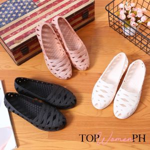 TOP WOMEN PH Super Soft Comfortable Rubber Flat Doll Shoes Walking Sandals for Women Soft Shoes Rainy Season School Season