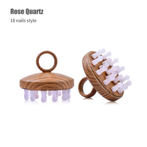 DECINIEE 1Pc Colorful Jade Wood Grain Massage Comb for Scalp Relaxing Dredging Meridians Relieving Fatigue Exquisite Small Comb Head Meridians Massage Comb