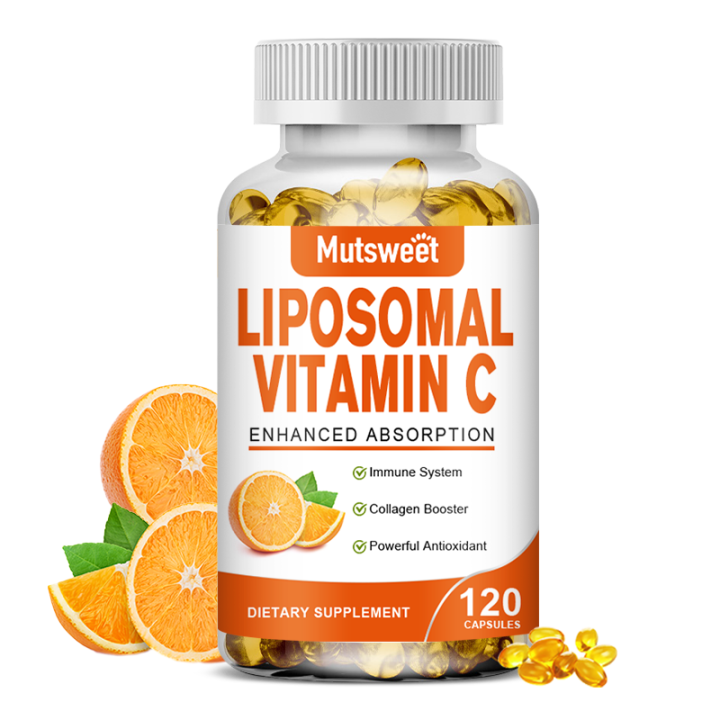 Natural Liposomal Vitamin C Capsules 1700mg for Immune System