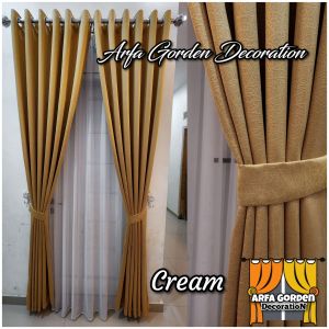 Gorden Jendela pintu minimalis blackout murah tebal premium / gorden polos embos / Gorden import