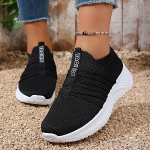 Free Shipping New Plus-Size Casual Slip-On Sneakers With A Chunky Sole