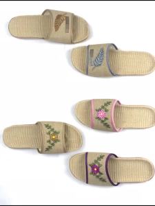 Linen Slippers For Home Couples Indoor Slippers Non-Slip Soft Sole Silent Wooden Floor Sandals Suitable For All Seasons For Both Men And Women