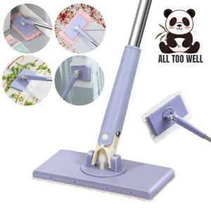 Face Towel Mop Lazy Clip Cloth Flat Mop Mini 360° Rotating Cleaning Tool Disposable Wipes Mop