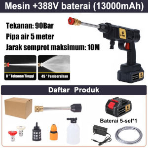 Jet Cleaner Tekanan Tinggi Alat Cuci Motor Mobil AC Steam Mesin Cuci Steam Mobil dan Motor Mini Portable Termurahm