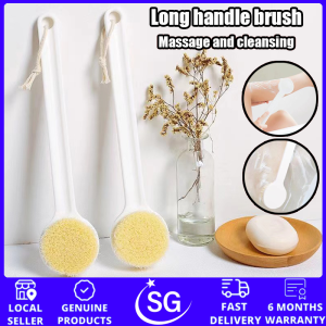 Long handle shower brush/shower brush/back massage back brush shower brush bathroom tool body cleaning extended handle | soft bristle large back cleaning brush shower tool