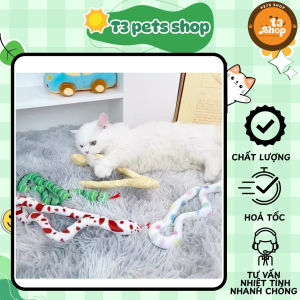 đồ chơi con rắn catnip bằng bông dành cho mèo - T3 PETS SHOP