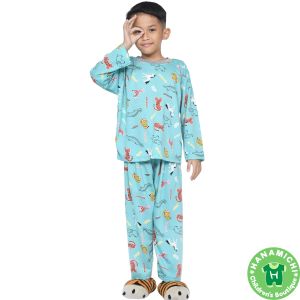 Kiminori MORA.PP Setelan Baju Tidur Anak Lengan Panjang