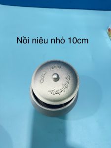 Nồi niêu nấu cơm bằng gang cao cấp PHÚC HƯNG PHÁT SG kích thước 10cm12cm nấu cơm ngon giữ nhiệt.