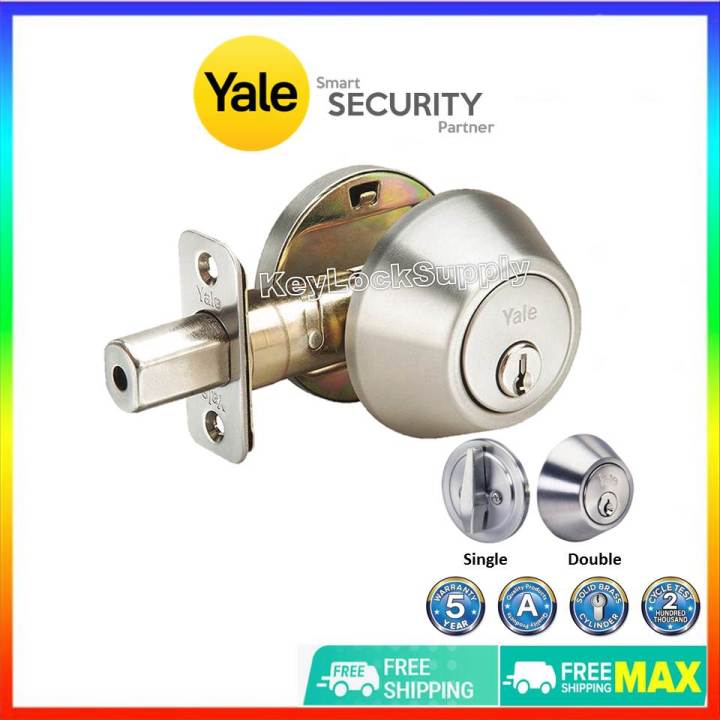 Yale Single Or Double Side Deadbolt Lock Cylinder Dead Bolt V8111 Or V8121 Series Lazada 5799