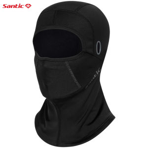 Santic หมวกขี่จักรยานพร้อมผู้ถือแว่นแดดการออกแบบขนสัตว์ความร้อนกันลมกีฬากลางแจ้งหน้ากาก