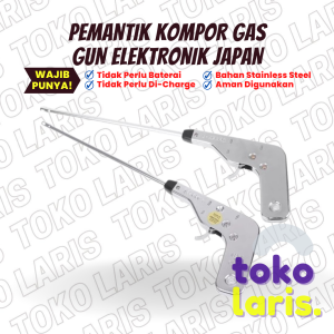 PEMANTIK API KOMPOR GAS ELEKTRIK JAPAN V LIGHT / ELECTRONIC GAS IGNITER BAHAN STAINLESS STEEL SS JAPAN ORIGINAL