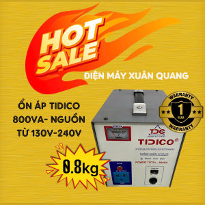 Ổn Áp Tidico 0.8 Kg nguồn từ 130v-240v