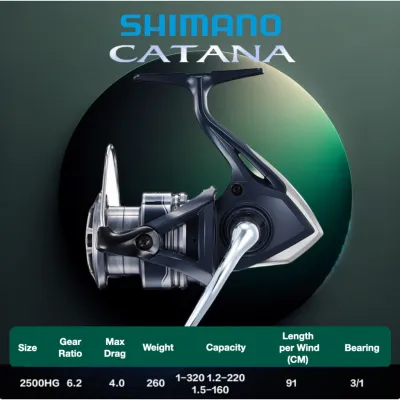 22 Shimano Catana Series Reel 100% Original Imported 1000/2500/C3000/4000Spining mesin pancing Sedona Daiwa Nexave Narci