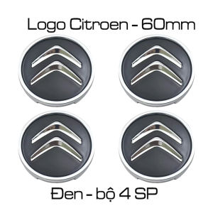 Ốp chụp (Logo) mâm (Lazang) cho xe Citroen (đường kính 60mm). Chất liệu nhựa ABS cao cấp. 2 màu Đen và Bạc. Citroen60