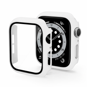 Ốp cường lực cho Apple Watch Series 4>11 SE 1/2/3 Ultra 1/2/3 - Ốp viền kèm kính bảo vệ toàn diện