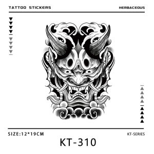 HBESTY Prajna Ghost Anger Herbal Tattoo Sticker Waterproof Lasting Juice Semi-Permanent Tattoo Mens and Womens Arm Flower Arm Calf Sticker