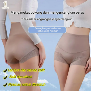 Celana Dalam Pinggang Tinggi Pengencang Perut Wanita Celana Tanpa Jahitan Pengangkat Punggung Celana Pembentuk Tubuh Pasca Melahirkan