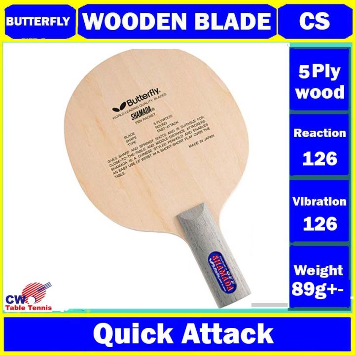 Butterfly Shamada Chinese Penhold 5PLY WOODEN TABLE TENNIS BLADE PING