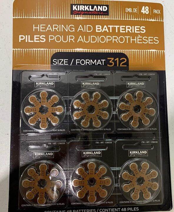 Kirkland Signature Hearing Aid Batteries Format 312 (48 Pack) | Lazada PH