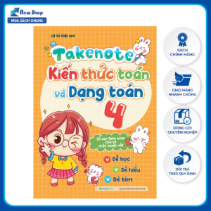 Sách - TakeNote - Kiến Thức Toán Và Dạng Toán 4  - MEGABOOK - Newshop