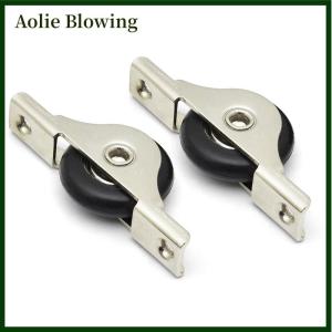 Aolie Steel Mute Wheel Sliding Door Wheel Cupboard Groove Load-bearing Nylon Pulley Wardrobe Wheel Sliding Door Wheels Furniture Hardware Accessories