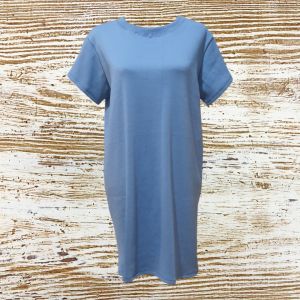 CASUAL BRAND NEW RIB DRESS WITH SLEEVES COMFORTBLE VERSATILE SPORTY STRETCHY WRINKLE FREE DRESS