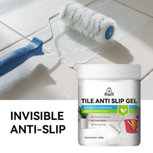 Tile Anti Slip Gel Transparent Invisible Non Slip Coating Bathroom Kitchen Floor Paint Waterproof Epoxy Tile Surface Solution Mosaic Ceramic Floor Protection Liquid Helps Support Everyday Floor Grip