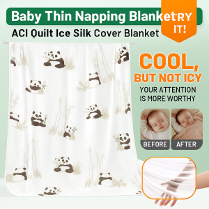 Summer air conditioning ice silk blanket summer thin air conditioning ice silk blanket childrens blanket baby newborn soft and comfortable
