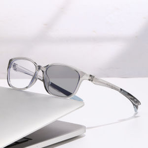 JN IMPRESSION Cross-border Light-sensitive Color-changing Blue Light TR Myopia Glasses All-match Outdoor Sports Style Glasses Frame Leisure European and American Myopia Glasses 0 Degrees - Myopia 400 Degrees