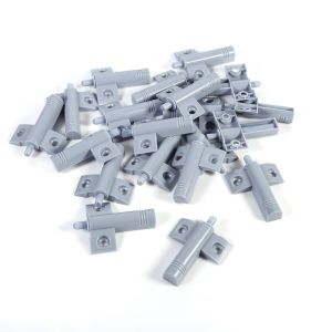 MUSCLEX 10Pcs Nhấn mở van điều tiết Bộ giảm chấn cửa tủ Tự bật lại Nhựa Chốt cửa tủ  Kích hoạt bằng áp suất Bộ phận giảm chấn ngăn  dành cho tủ quần áo