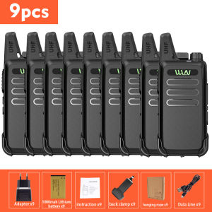 HT Walkie Talkie WLN C1 UHF Handy Talky Two way Radio C1 400-470Mhz 16 Channel Walkie Talkie 9/15 Unit