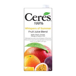 Ceres Whispers of Summer 100% Juice 1L - No Sugar Added