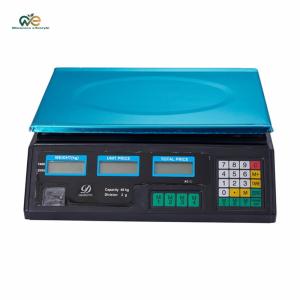 Stainless Steel Digital Kitchen Weighing Scales LCD Display Industrial Scales with Zero Peeling Function for Commercial Shop Retail Price Weighing [Winnereco Lifestyle]