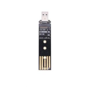 Compactly USB to M.2 NVME SSDs Adapter for Quick Installation Easy Use in Various Scenario Support for 2280 2260 2242