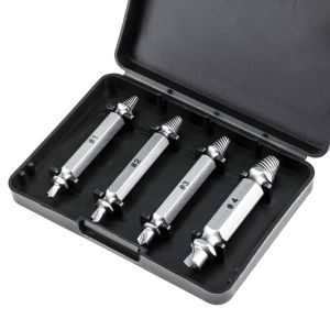 4Pcs Drill Bit Bits Tool Set Broken Bolt Remover Damaged Screw Extractor Sets Speed Out